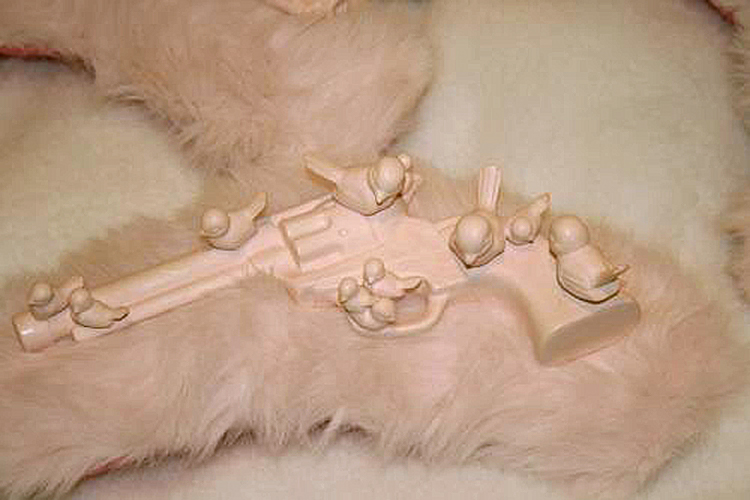 (above) Margaret Meehan, 'Through Rose Colored Glasses' (detail)