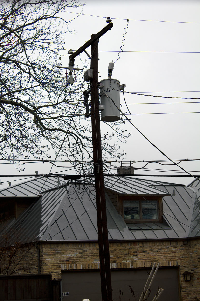 (above) This giant tumor, weighing in at a whopping 800 pounds, will eventually be moved over to the new BIGGER pole.