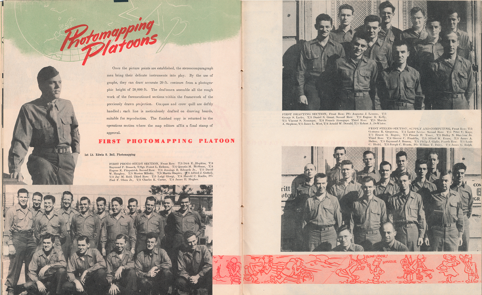 (above) That's my father at the top on the left side of this two-page spread.