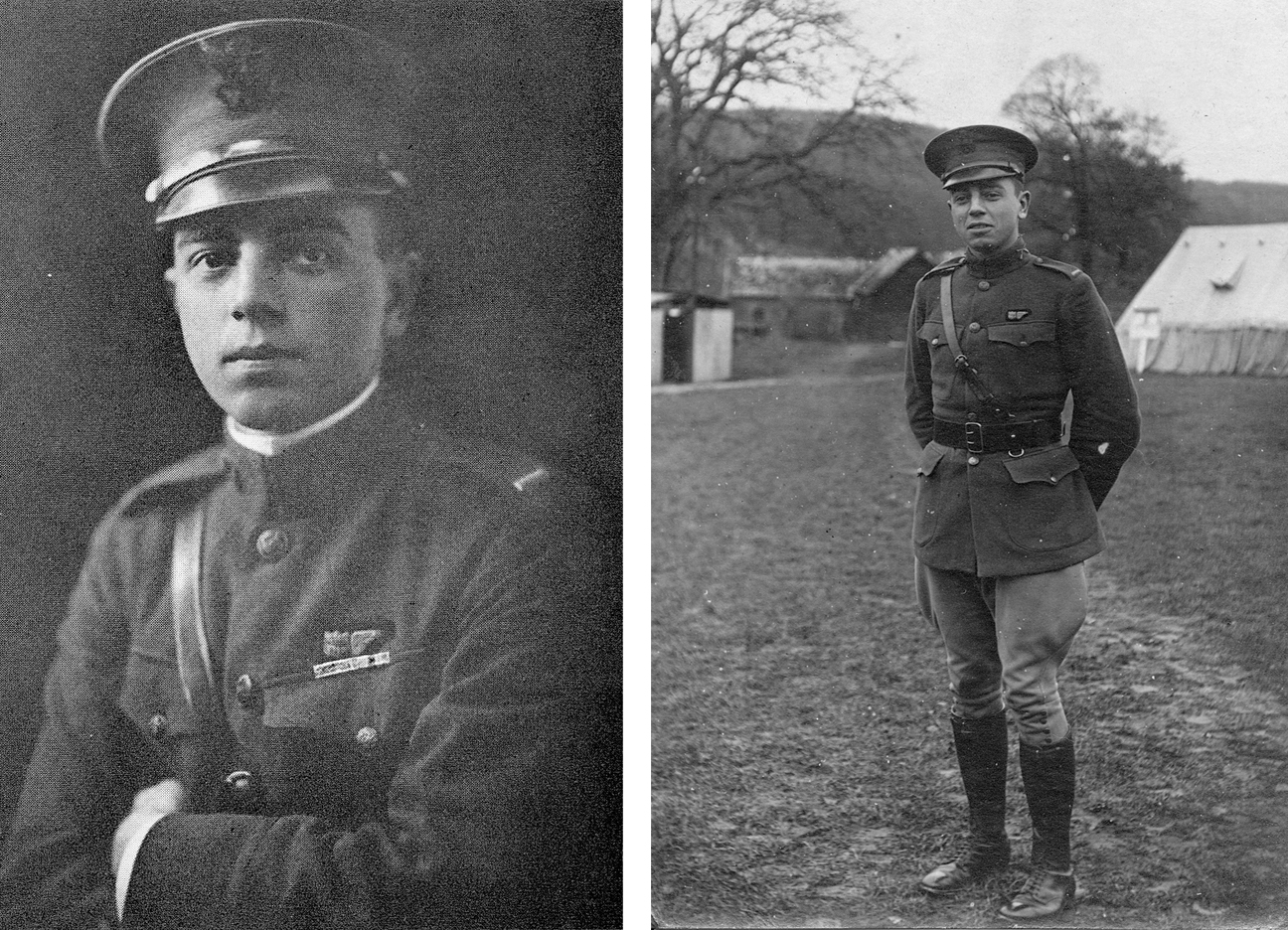 (above) Dudley Edwards Bell as First Lieutenant, Aero Observer, Infantry, U.S. Army during World War I