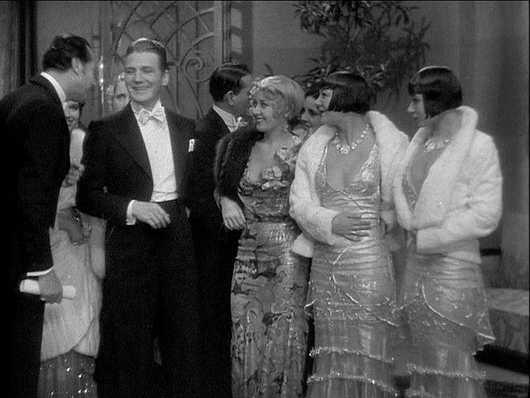This glamorous group includes identical twins Eleanor and Karla Gutchrlein who were a dance act known as the Sisters G. Their dance number in the nightclub sequence was cut from the film. In fact all of the musical and dance numbers were cut from the American film version.