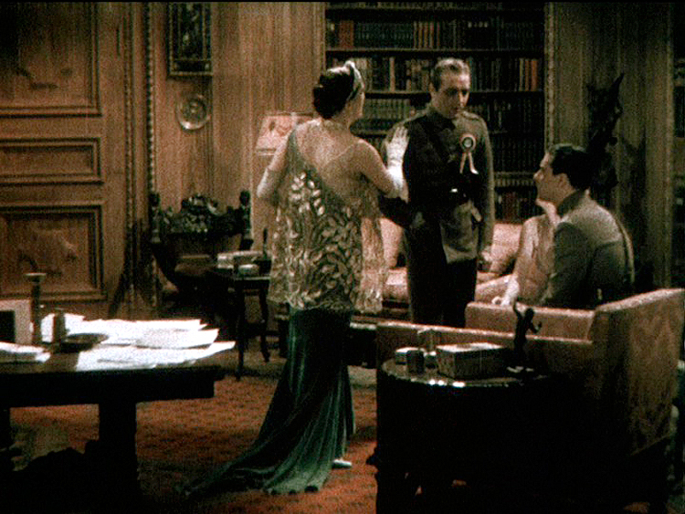 This eight-minute two-strip Mulitcolor sequence remains the only surviving color footage of Jean Harlow.