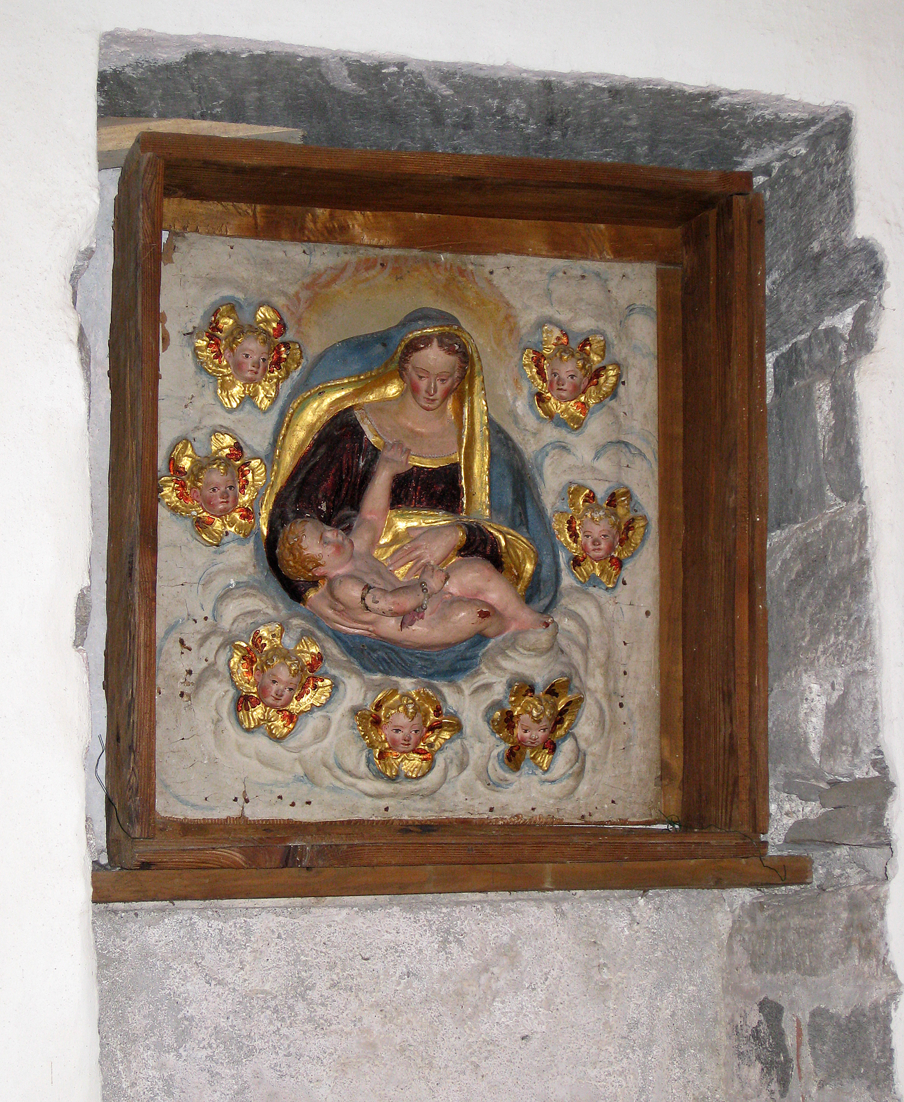 (above) I don't remember where the above piece was located within the church, but it is beautiful.