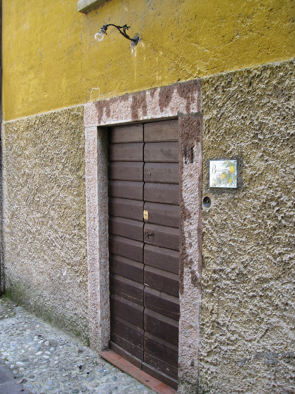 (above) The best part about this entrance is the overhead light.
