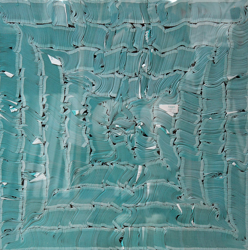 (above) detail view of 'forget.,' 2007
