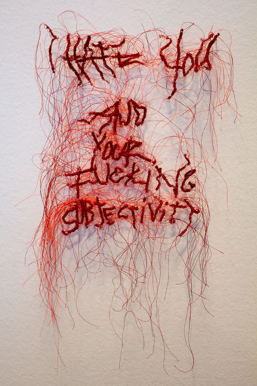 (above) 'What You Really Feel,' thread. I really wanted to use this image for the first entry photo, but decided against it.
