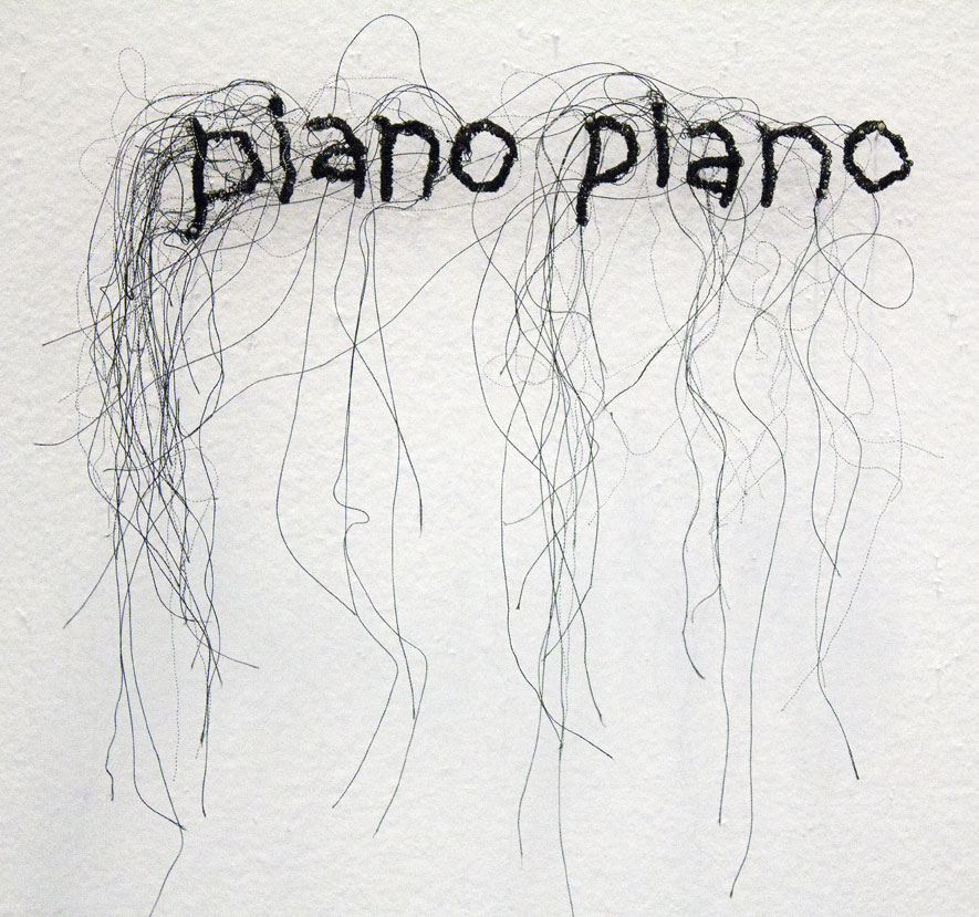 (above) 'Piano Piano,' thread